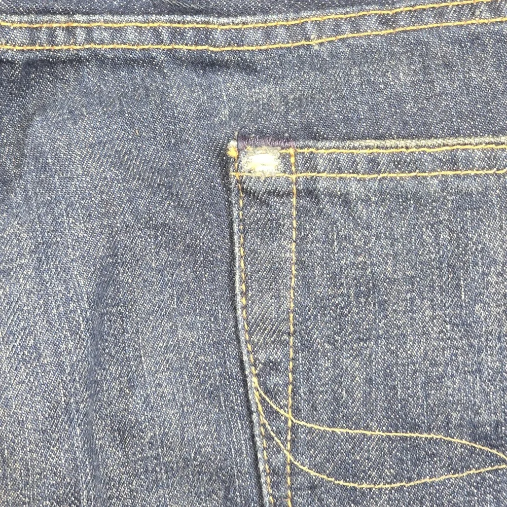 Polo Ralph Lauren Jeans Mens 38x32 Varick Blue Slim Straight Dark Wash Denim
